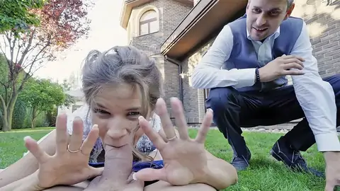 Bride pops by a stranger's rigid smash with ass-fuck frigging