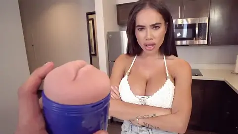 Dark-haired MILF is giving a suck off and gets a jism-shot